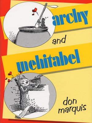 cover image of Archy and Mehitabel